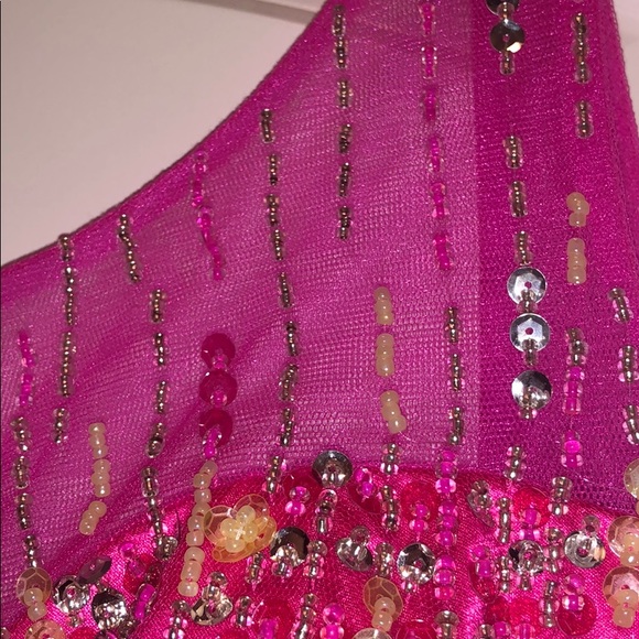 Poofy Pink Prom Dress - Picture 6 of 7